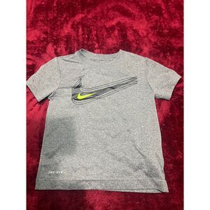 Nike Boys Shirt Dri Fit Size 4 Gray